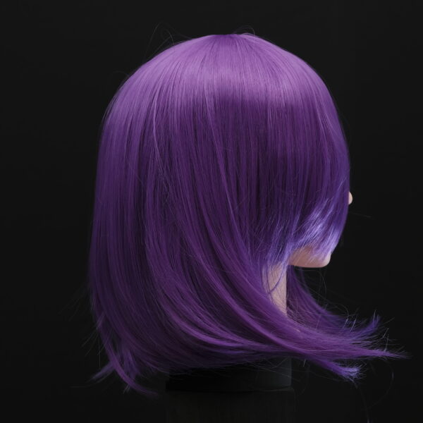 Bright Purple Hair Rose Wig - 35cm