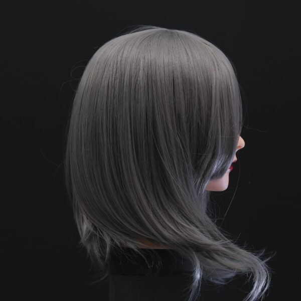 Deep Grey Hair Rose Wig - 35cm