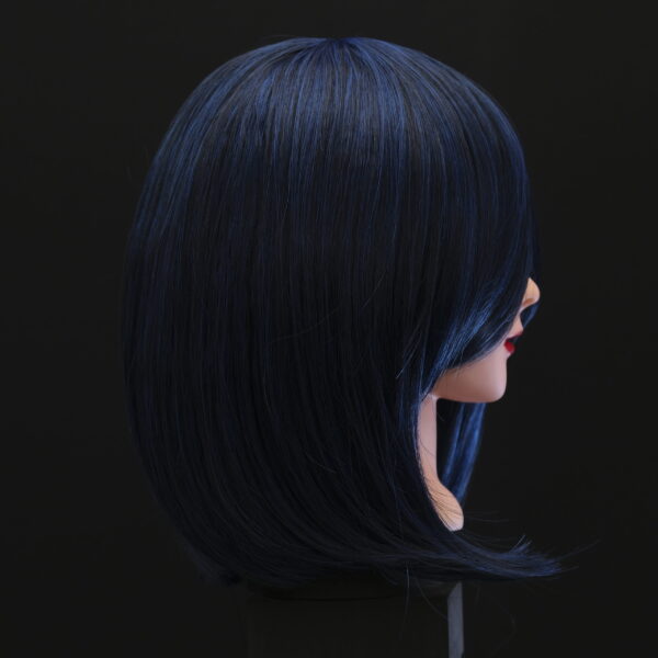 Dark Blue Hair Rose Wig - 35cm