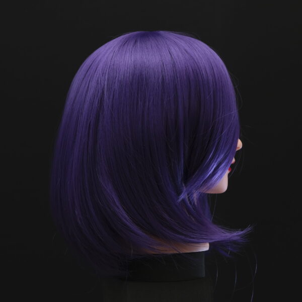 Deep Purple Hair Rose Wig - 35cm