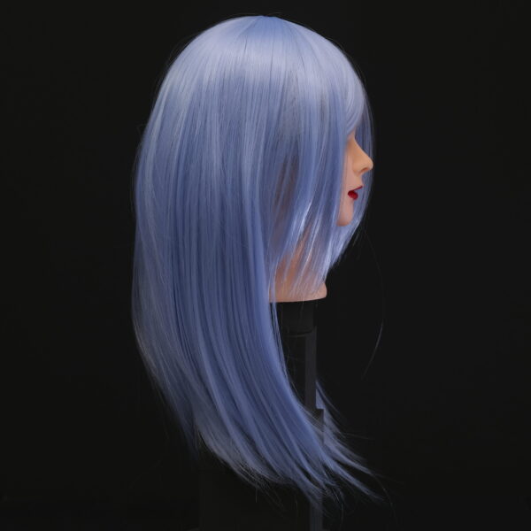 Pastel Blue Hair Rose Wig - 46cm