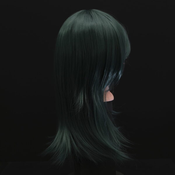 Dark Green Hair Rose Wig - 46cm